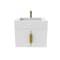 Castello Usa Nile 24-inch White Vanity Set with White Top and Gold Handles CB-MC-24W-GLD-2053-WH - alternate 4